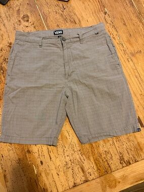 Vans Men's Light Gray Flat Front Shorts